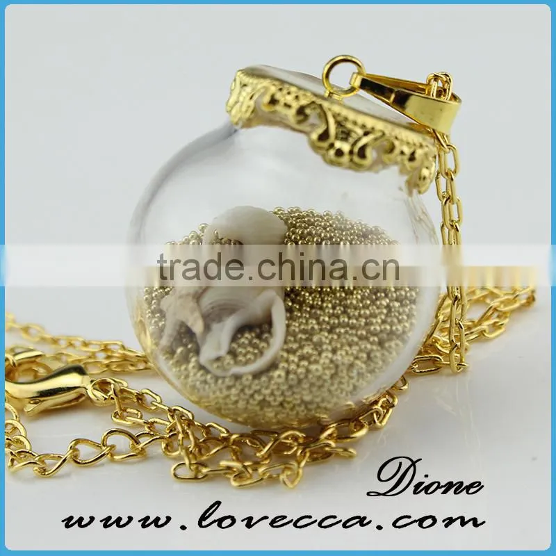 Mini glass decoration bottle charms for necklace pendants wish pendant tube bottle vial