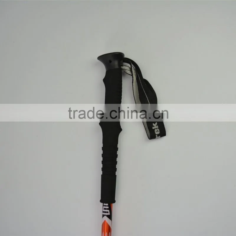 Long EVA foam, walking stick, trekking pole, internal lock, 3 sections SZ15510