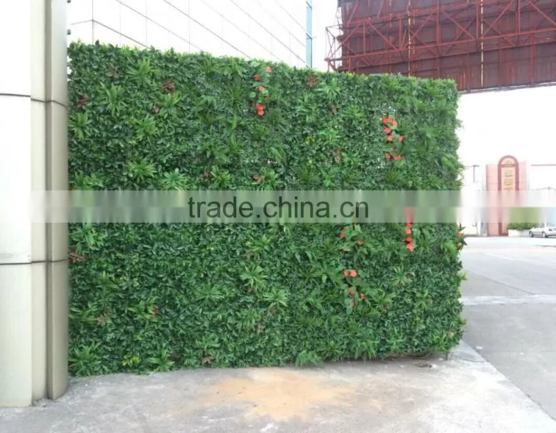 Outdoor artificial green wall green fence for sale