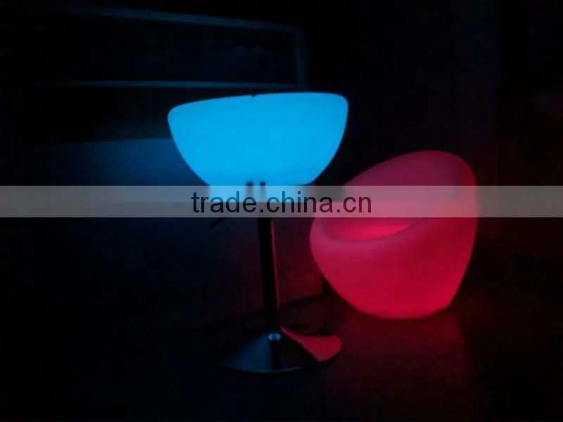 rechargeable colorful waterproof LED bar furniture table