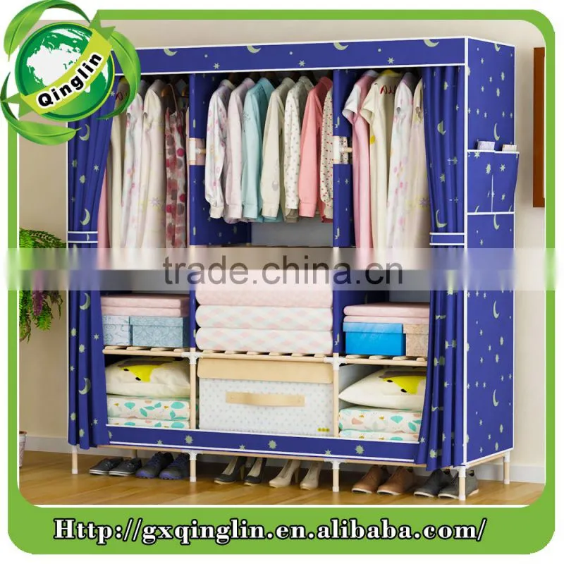 chest of drawers make by wooden and oxford fabric