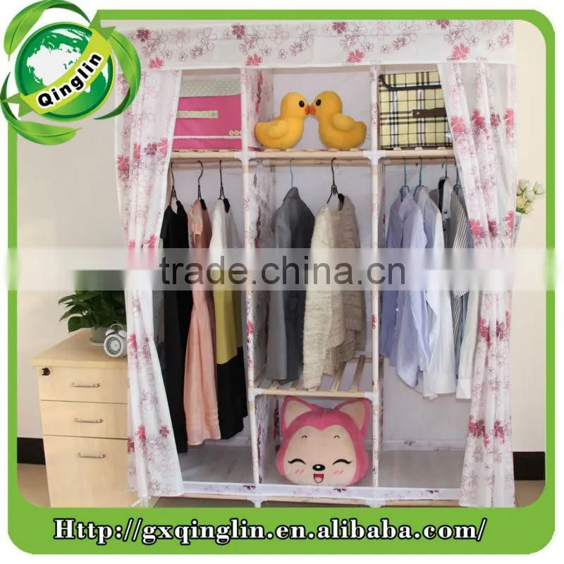 high quality fashion modren portable fabric wardrobe
