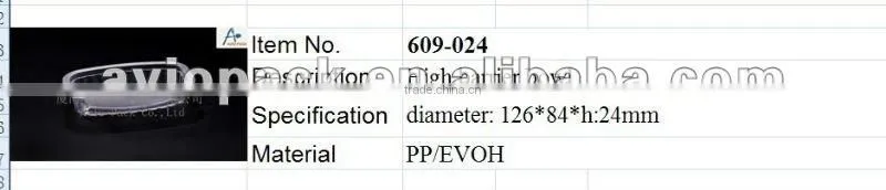 EVOH Plastic vegetable|meat tray