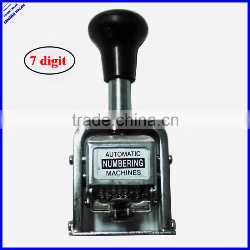Office self-ink automatic numbering machine 7 digits