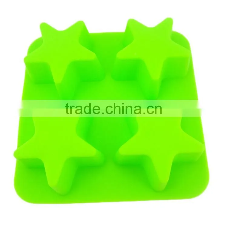 4 cup five star shaped decorative cake pans