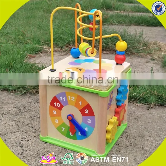 2017 wholesale baby wooden play cube newest kids wooden play cube fashion children wooden play cube W11B122