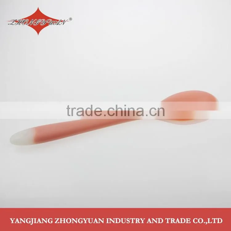 Kitchen utensil food grade silicone slotted spoon with soft grip