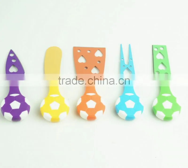 42198 5 Pieces Set Cheese Knives Steel Stainless Cheese Slicer Cheese Cutter