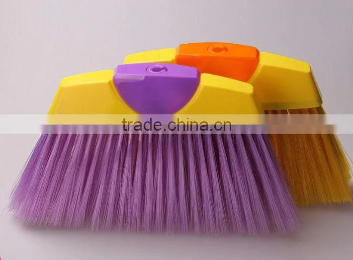 Soft bristle plastic broom