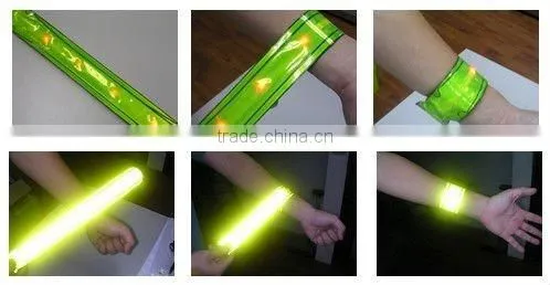 Reflective Slap Band With LED