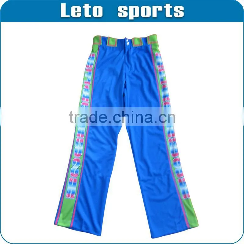 100% polyester Sublimation baseball pants