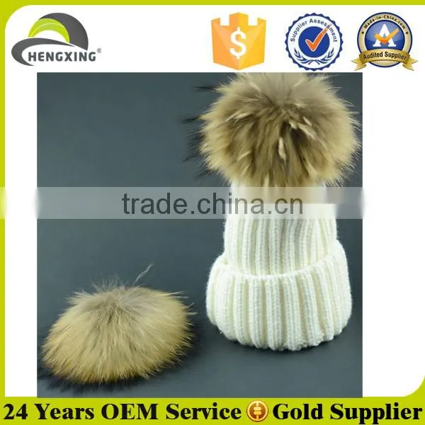 Wholesale fur knitted hat