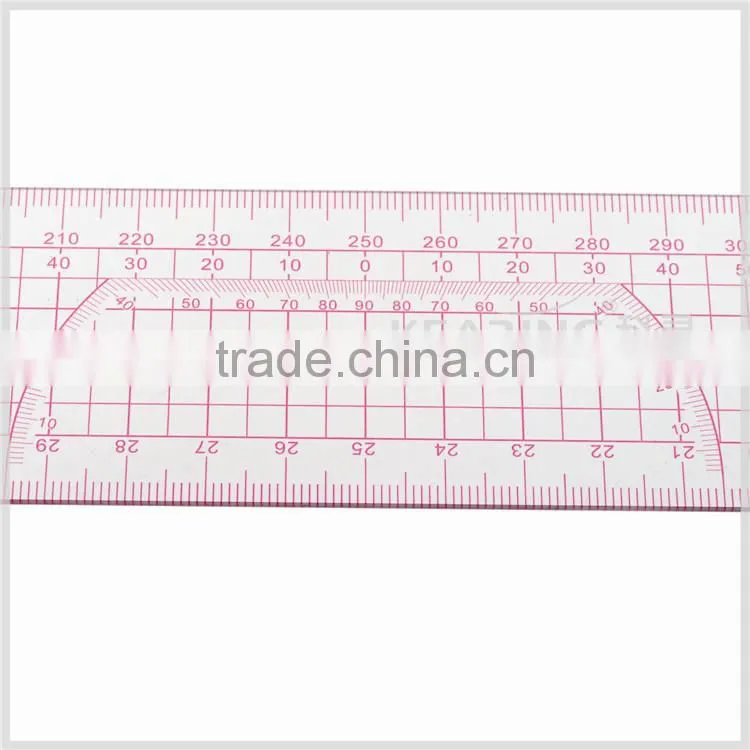 Kearing brand transplant flexible 5*50cm plastic sandwich line garment ruler for sewing design#8004