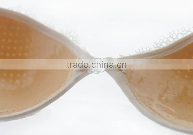 steel wire free transparent lace bra