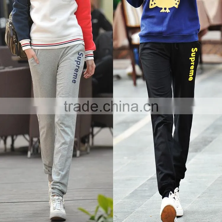 French Terry Pants,Custom Printed Pants,Ladies Sport Pants