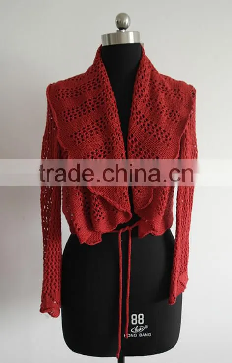 Fashion ladies crochet loose knitted poncho cardigan