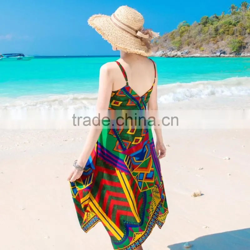 Z&M woman sexy beach dress kaftan beach dress beach party dress