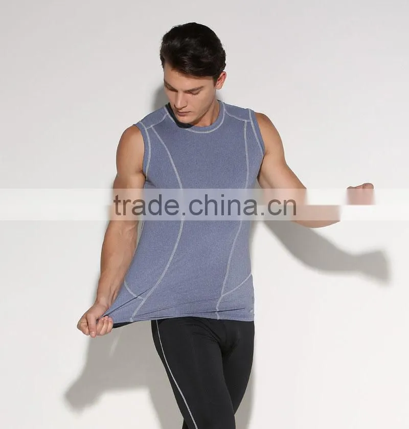 Hot Sale Vest Singlet Custom Embroidered Sportswear Body Building Tank Top Men