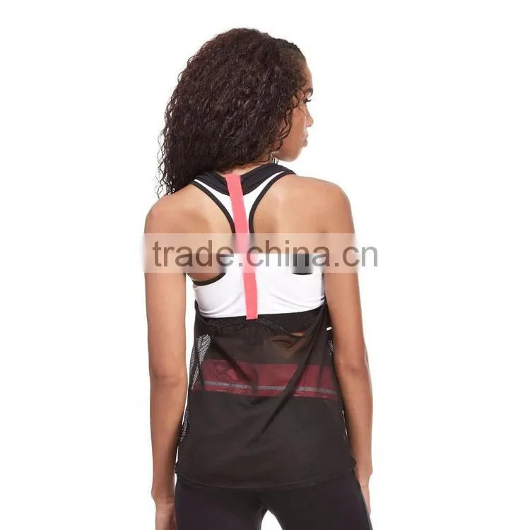 Last Design Printed Muscle Wholesale Body Building Wear TankTop Women Fitness