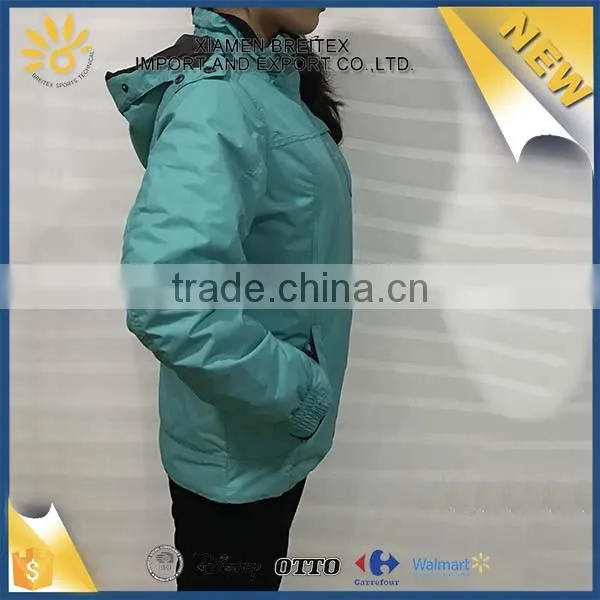 Fashion design custom colorful winter lady ski jacket waterproof