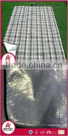 Noraml pattern picnic blanket for stock, Wholesale outdoor waterproof camping mat, 100% acrylic picnic blanket