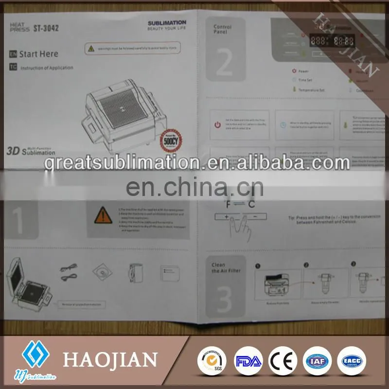 3D sublimation machine heat press machine printing machine