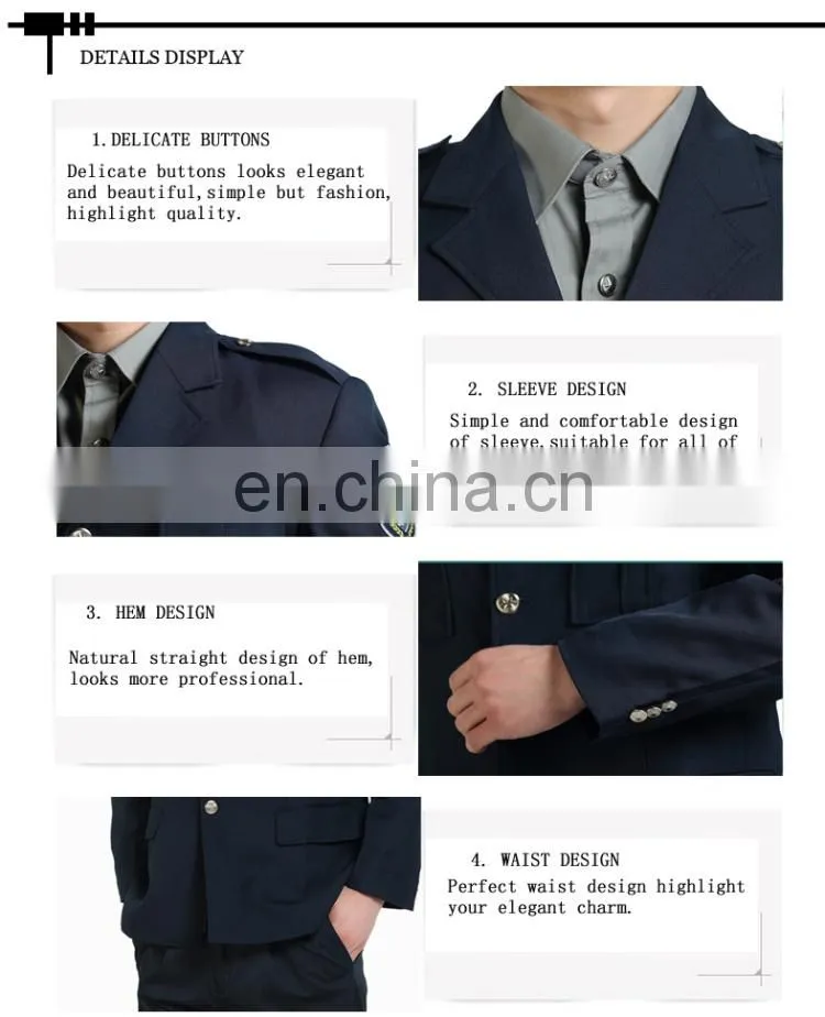 Design Security Guard Uniform, Work Wear Guard Uniform,Security Guard Uniforms For Sale