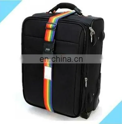 Top classic rainbow baggage belt with TSA password lock