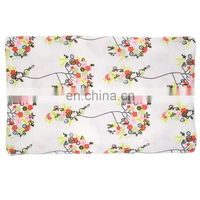 Newborn Baby Swaddle Receiving Blanket With a Matching Headband Set