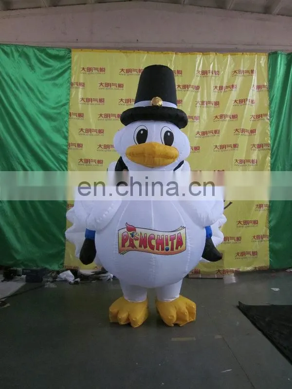 new style popular inflatable chicken costume,inflatable duck costume