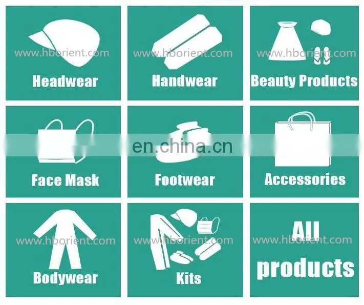 waterproof PE visitor coat kit cap visitor coat shoe cover face mask