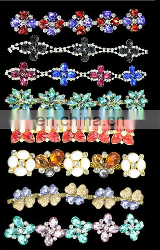 bling bling decorative rhinestone trim/rhinestone chain trim
