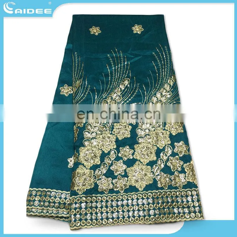 The design of the high quality African George lace fabric red color wedding dress Gr157904