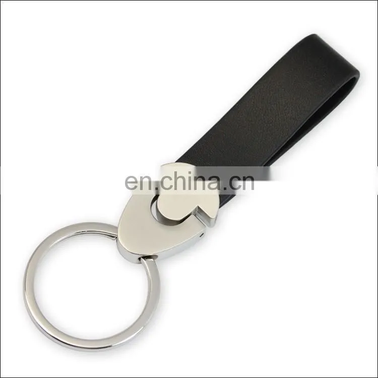 Custom high quality leather car keychain for sale