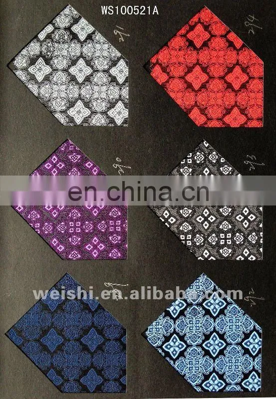 100% polyster or silk embroidery flower mens tie