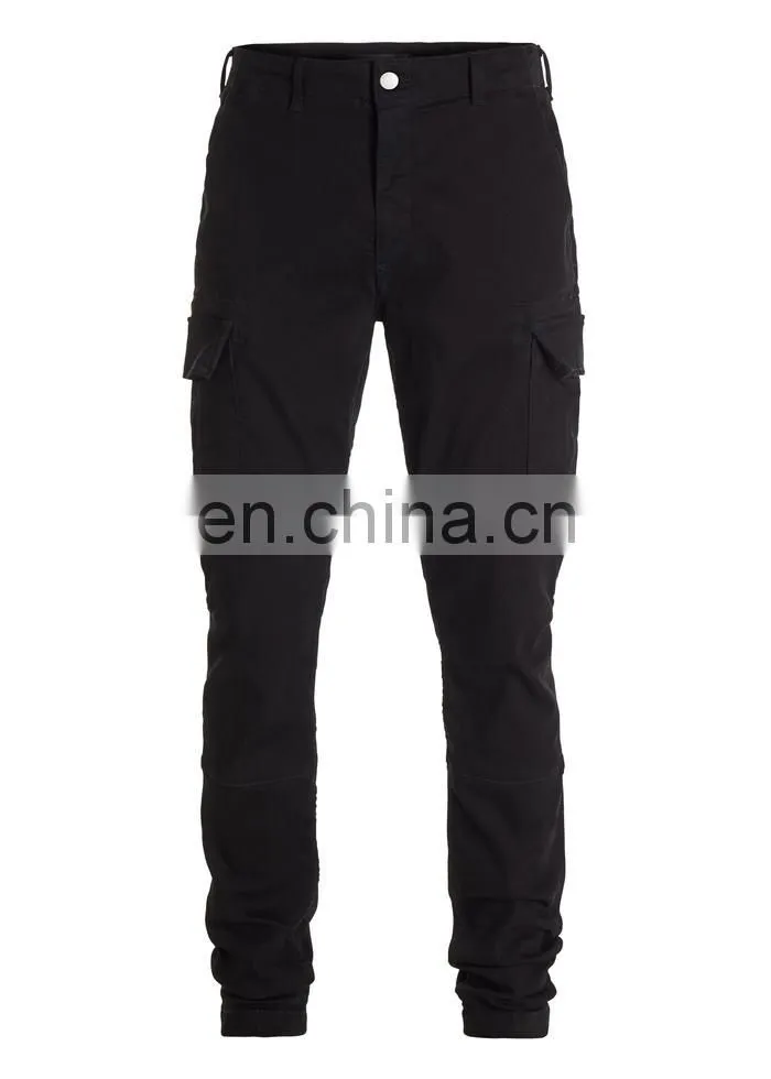 DiZNEW CUSTOM SUPER FASHION DENIM BLACK CARGO JEANS FOR MENS