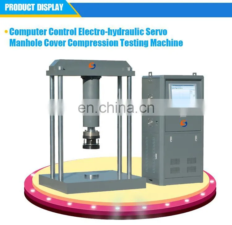 HJY-1000W Computer Control Constant Stress Manhole Cover Compression Testing Machine from China