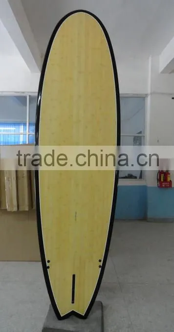 deck&bottom bambooand rail color surfboard SUP