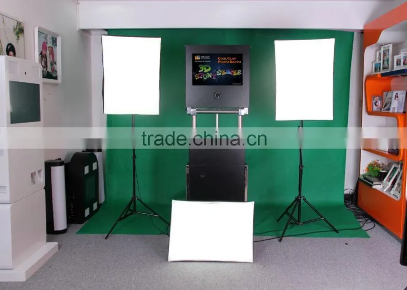 Multi-function Photo Kiosk Machine With 3D Software Green Screen