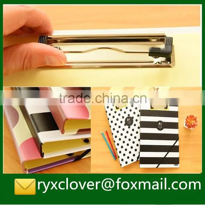 customized hot sale a4 writing clipboard with folding side made in china