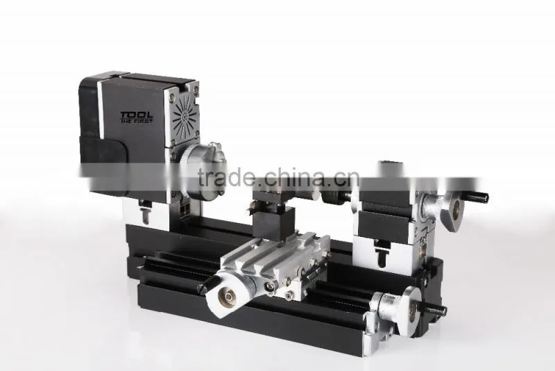Powerful 60w motor Electroplated Mini Metal Lathe B for DIY model making,soft metal processing
