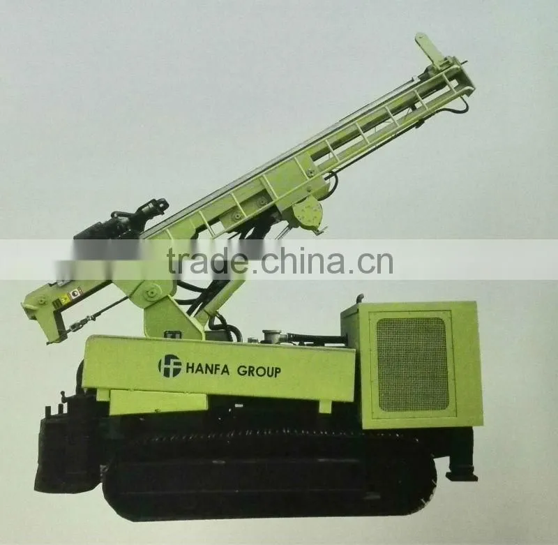 for water well and core drilling,crawler type HF180Y water boring machine,can drill depth up to 320m,easy operate