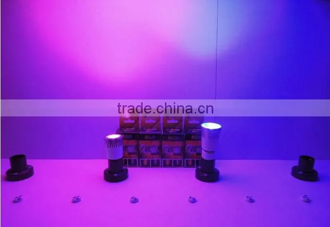 Best price Hot Sales 3W E27 RGB Spot Light