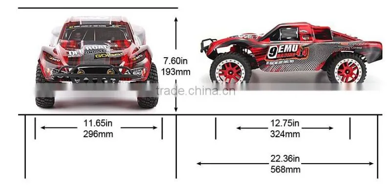 1/10 SCALE waterproof 4WD 2.4GHZ RC car LEMO HIGH SPEED RC TRUCK