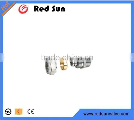 HR7160 factory manufacture forged brass water straight nipple al-pex pipe plumbing fittings