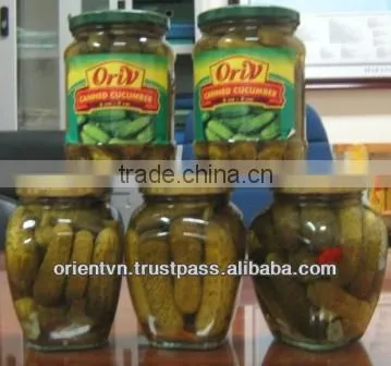Pickled Cucumber in 370ml, 540ml, 720ml, 1500ml glass jar