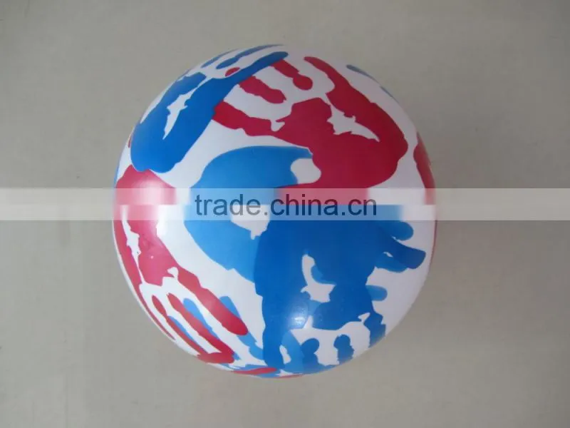 2014 newest two color printed pvc ball for kids