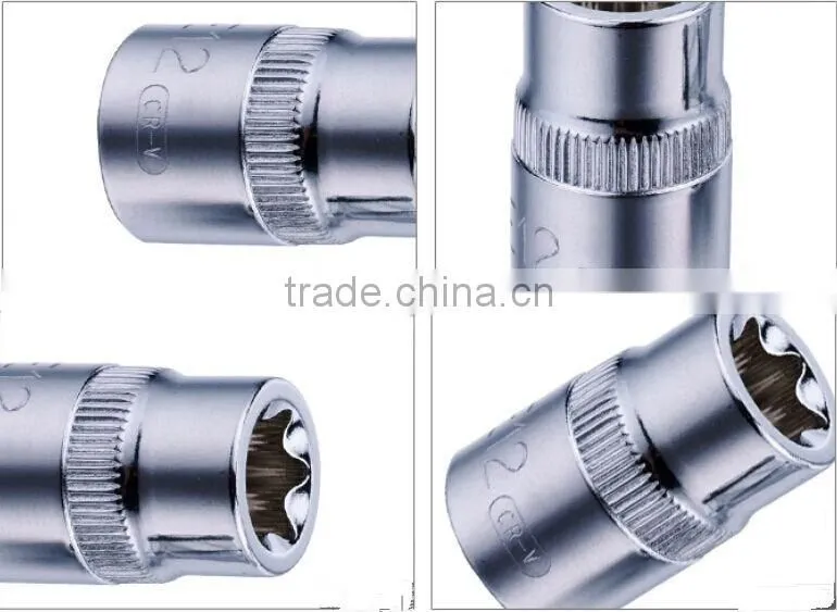 BS-ES1214 Dr. 1/2" Drive Torx socket Femail star socket set