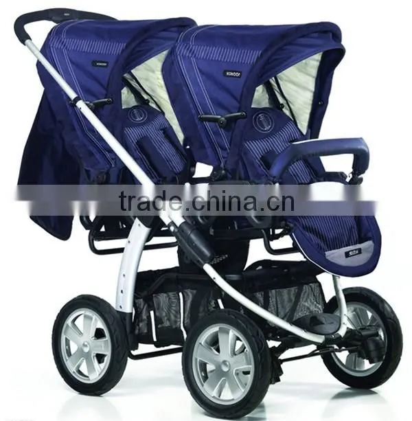 2016 new design portable baby twin stroller