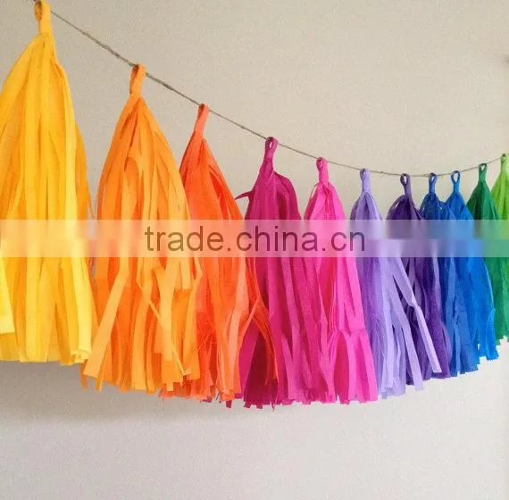 Festival Party Favor Decorations Tissue Paper Tassel